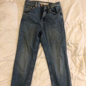 ASOS raw hem cropped jeans